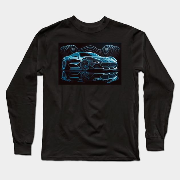 Exotic Car - MC20 Long Sleeve T-Shirt by PixelPusherArt
